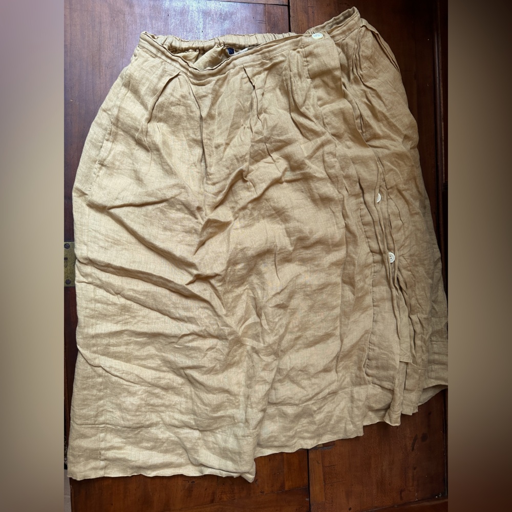 Alex Mill Khaki Linen Skirt